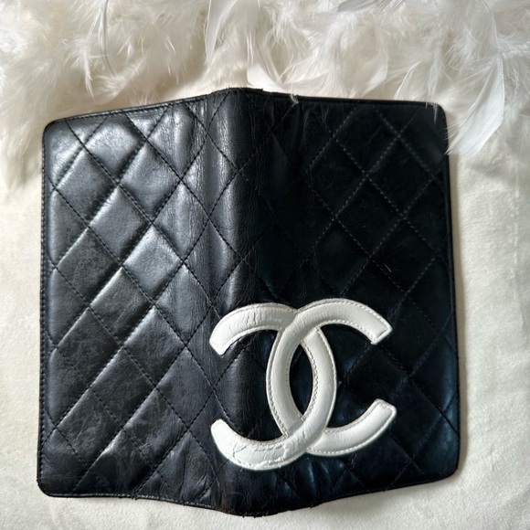 Channel Combon Line Lambskin long bifold wallet - Picture 3 of 16